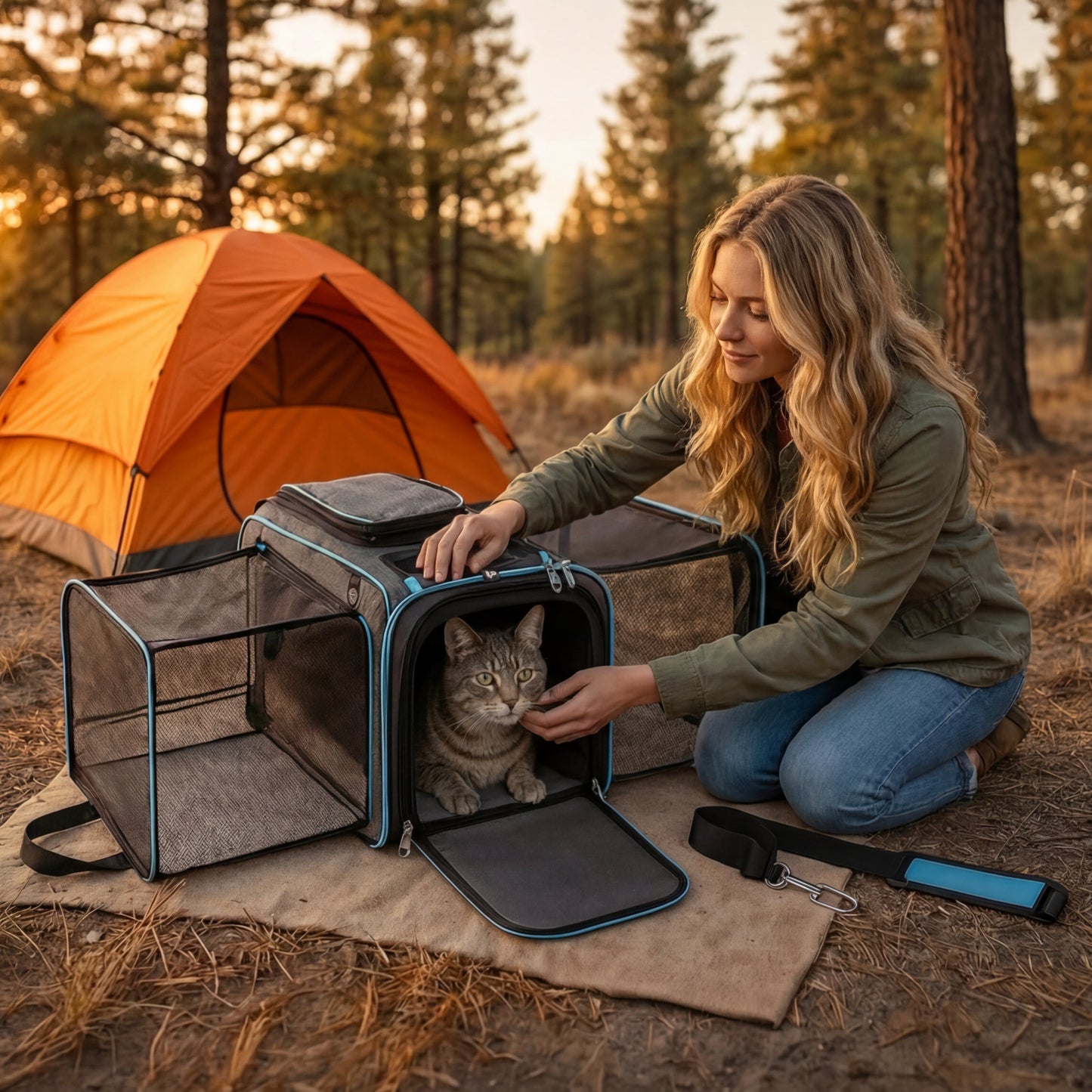 Airline-Approved Expandable Cat Carrier – Comfortable, Secure Travel Carrier