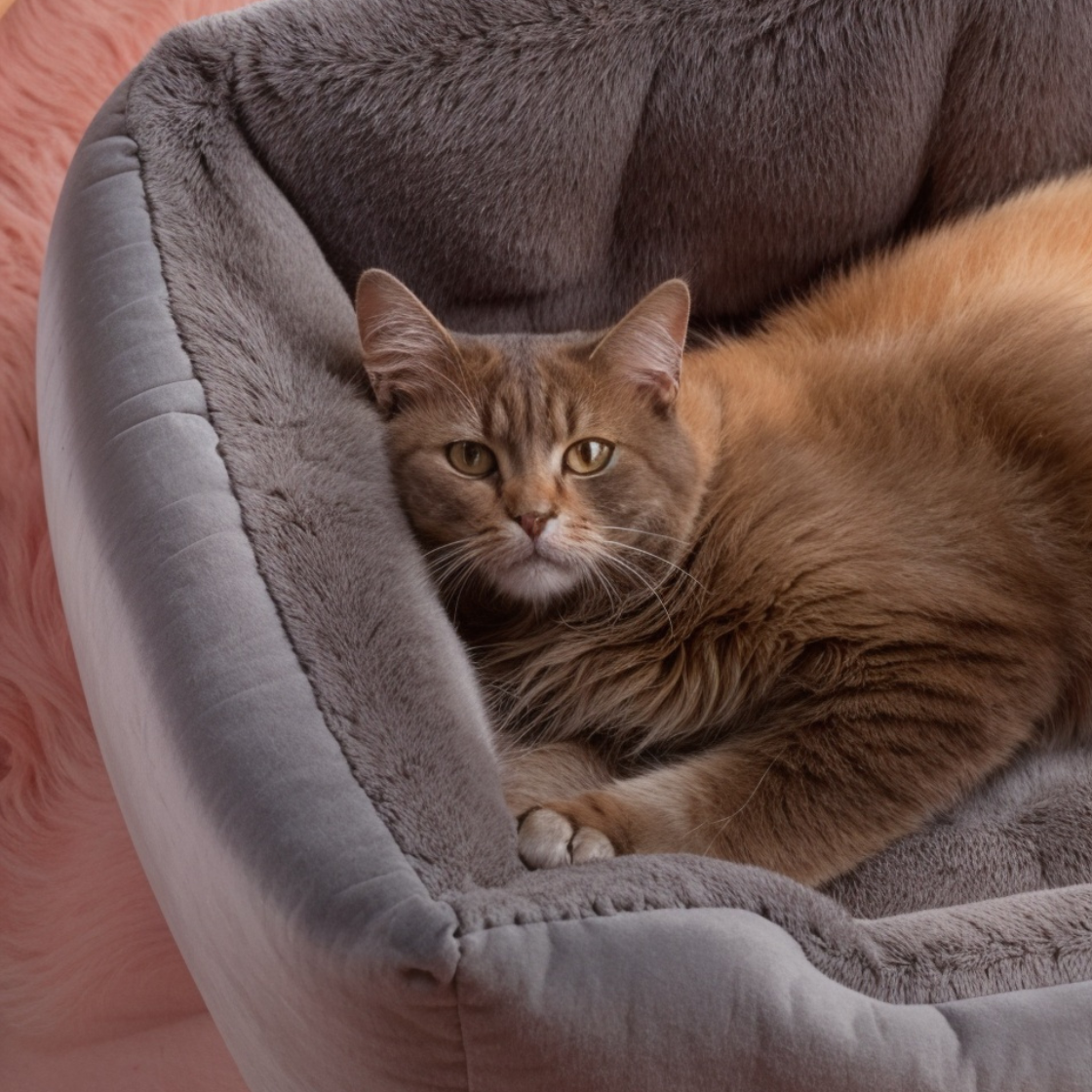 LuxePlush Cat Bed