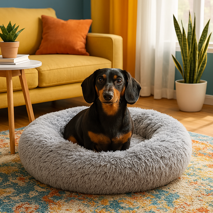 Calming Anti-Anxiety Dog Bed for Deep Sleep & Support