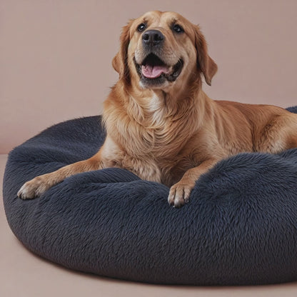 Calming Anti-Anxiety Dog Bed for Deep Sleep & Support