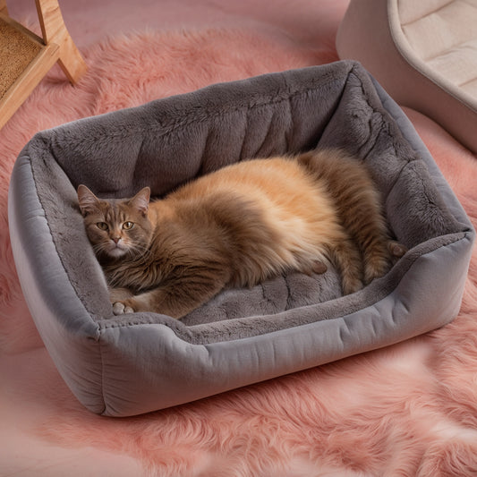 LuxePlush Cat Bed